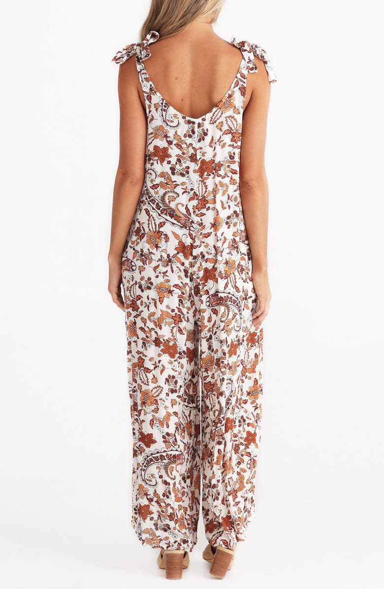 Talisman the Label Temple Floral Wide Leg Jumpsuit, Alternate, color, 