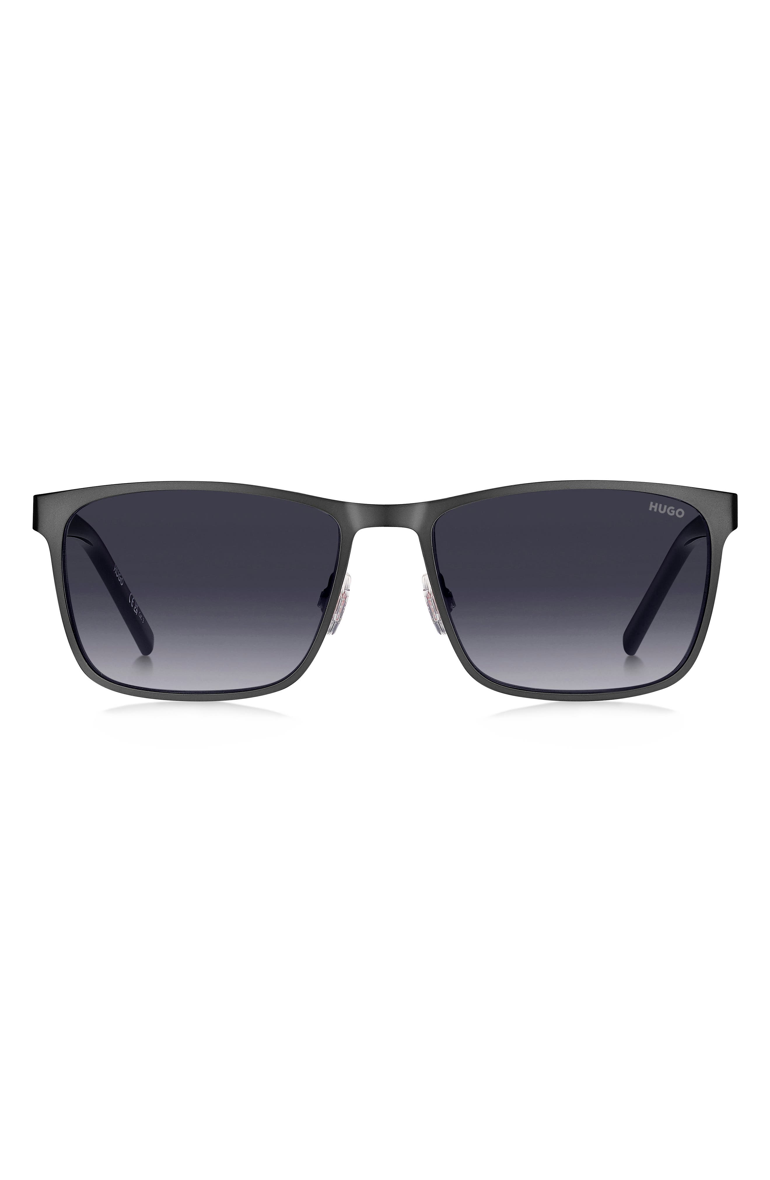57mm Gradient Rectangular Sunglasses