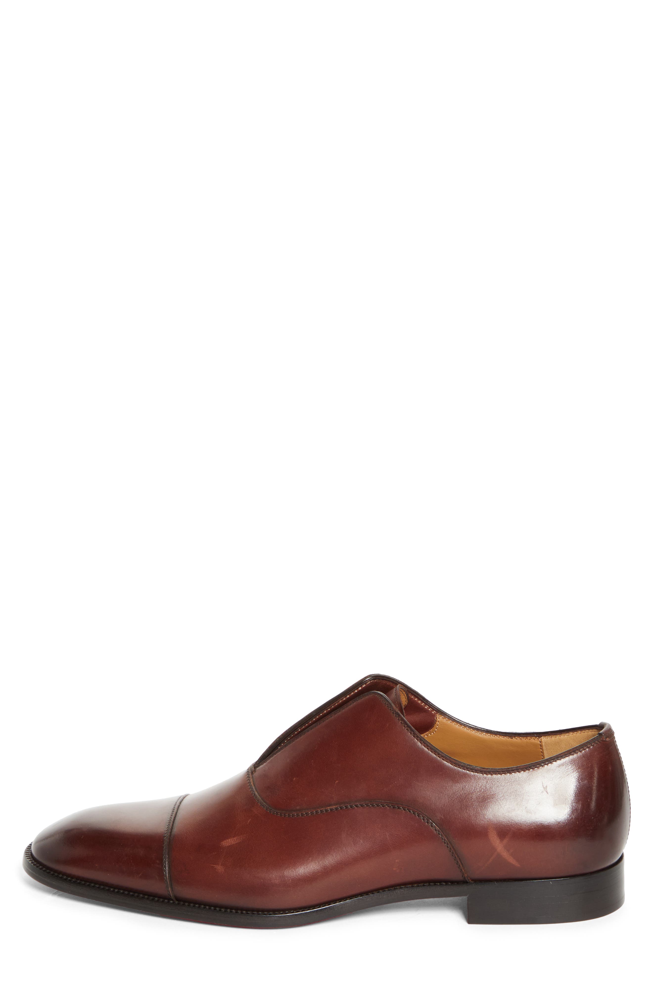 Christian Louboutin Alpha Male II Cap Toe Slip-On, Alternate, color, Cuoio