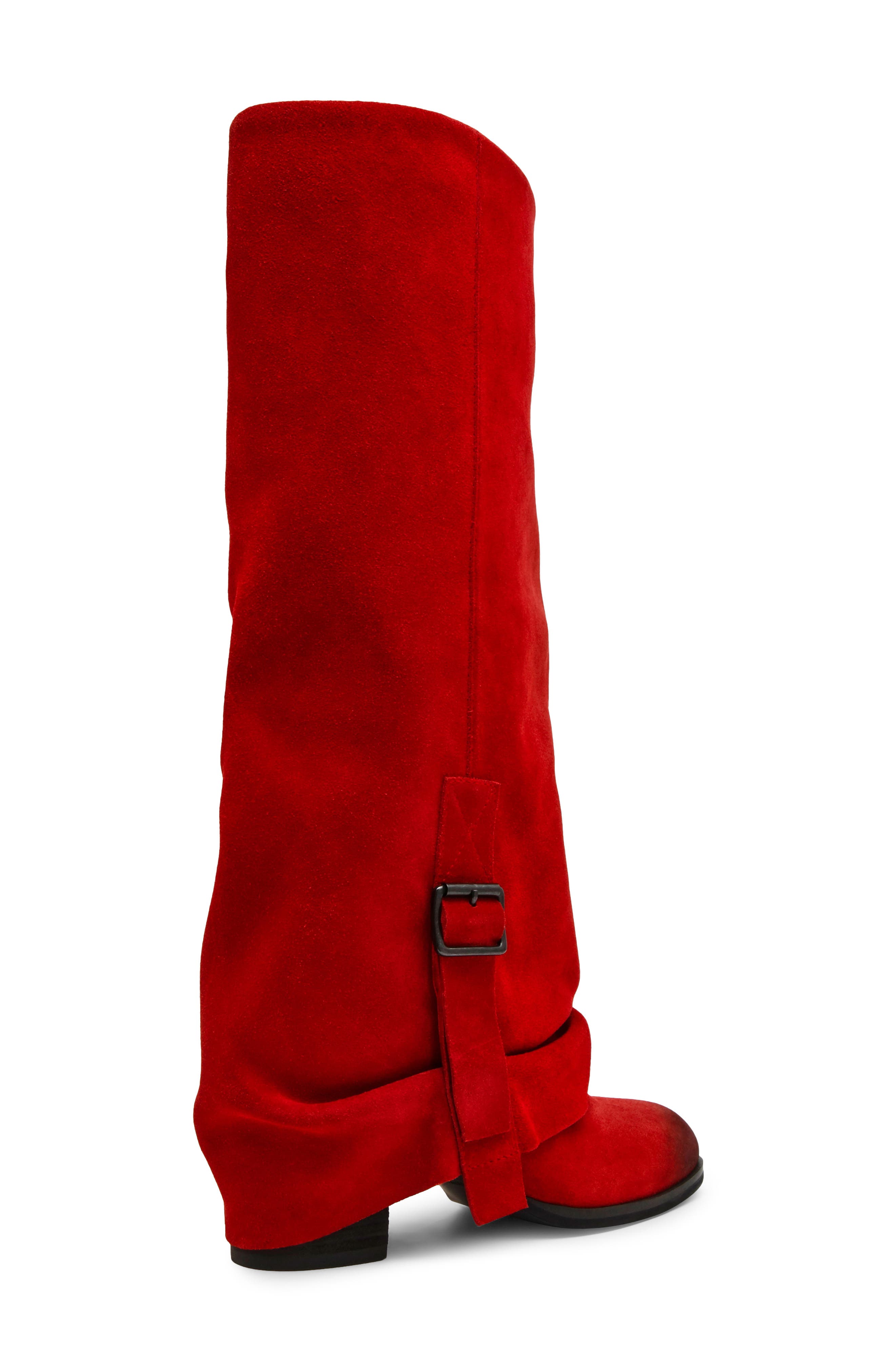 Bozeman Knee High Boot, Alternate, color, RED SUEDE