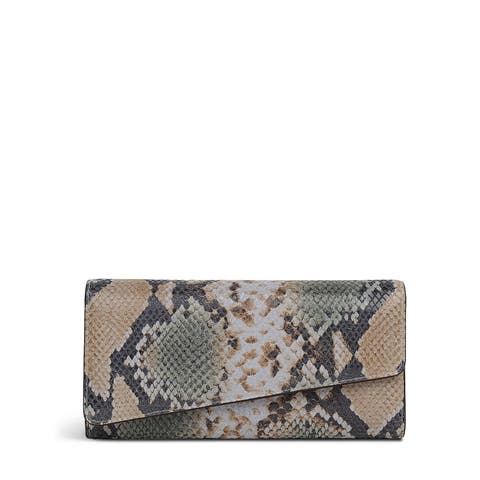 The Kensal - Faux Snake Large Flapover Wallet