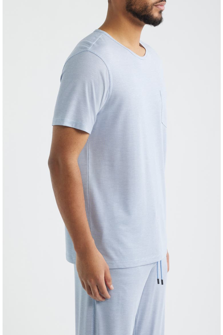 Feeder Stripe Sleep T-Shirt, Alternate, color, BLUE STRIPE