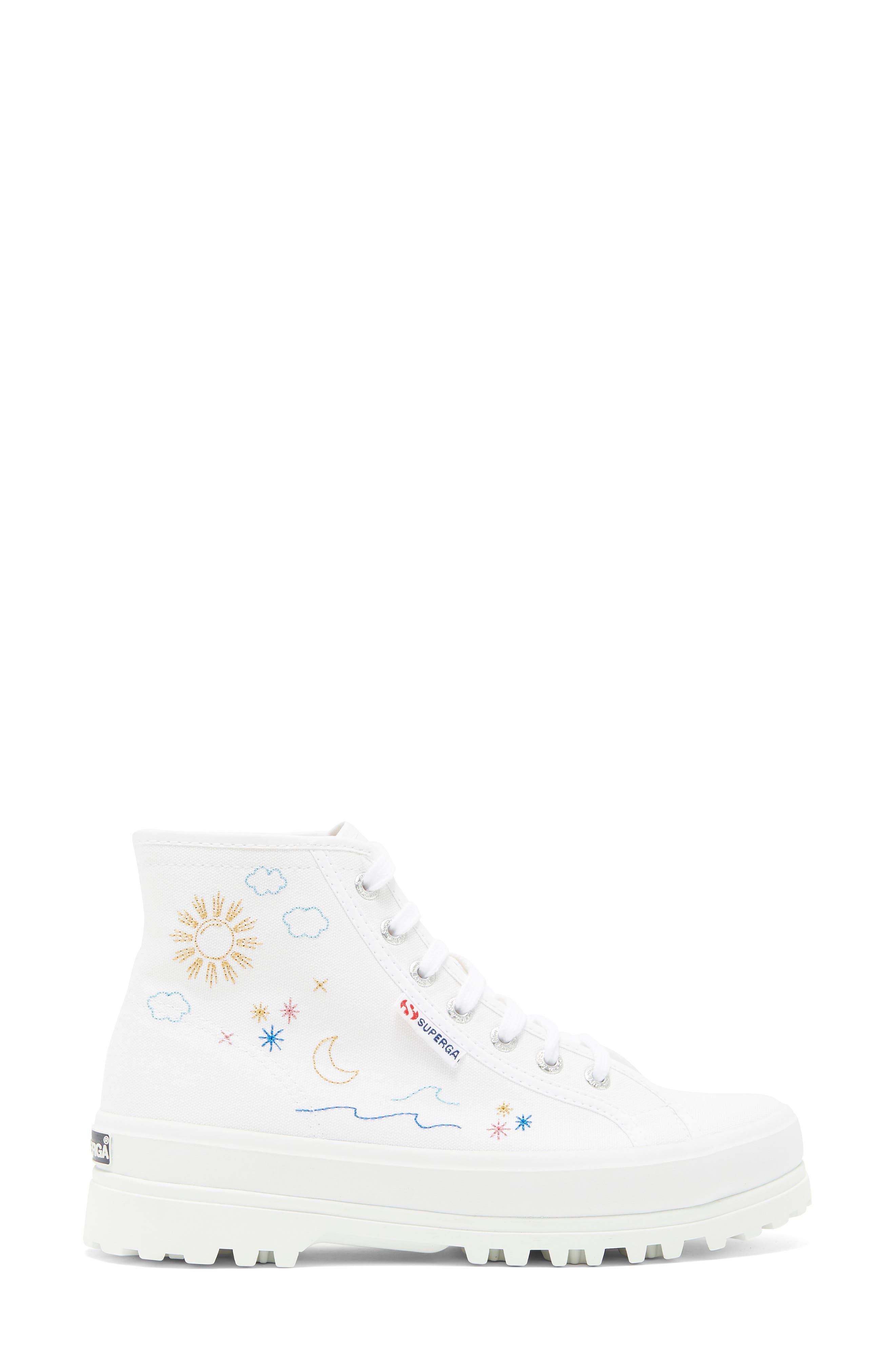 Superga 2341 Alpina Embroidered High Top Sneaker, Alternate, color, 