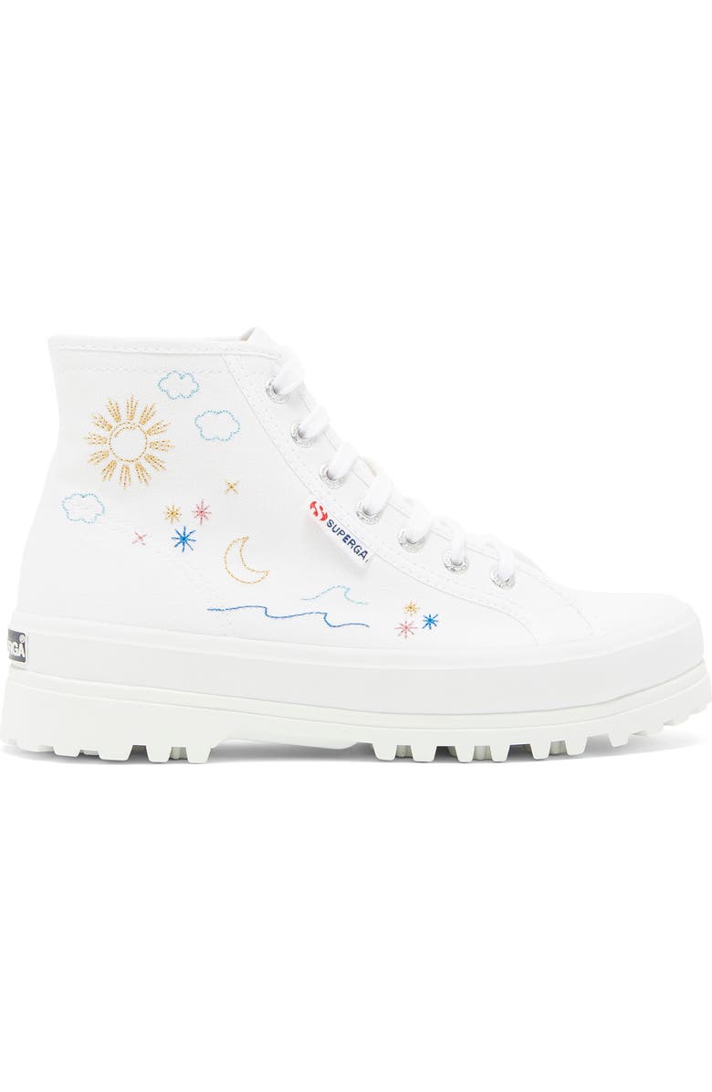 Superga 2341 Alpina Embroidered High Top Sneaker, Alternate, color,