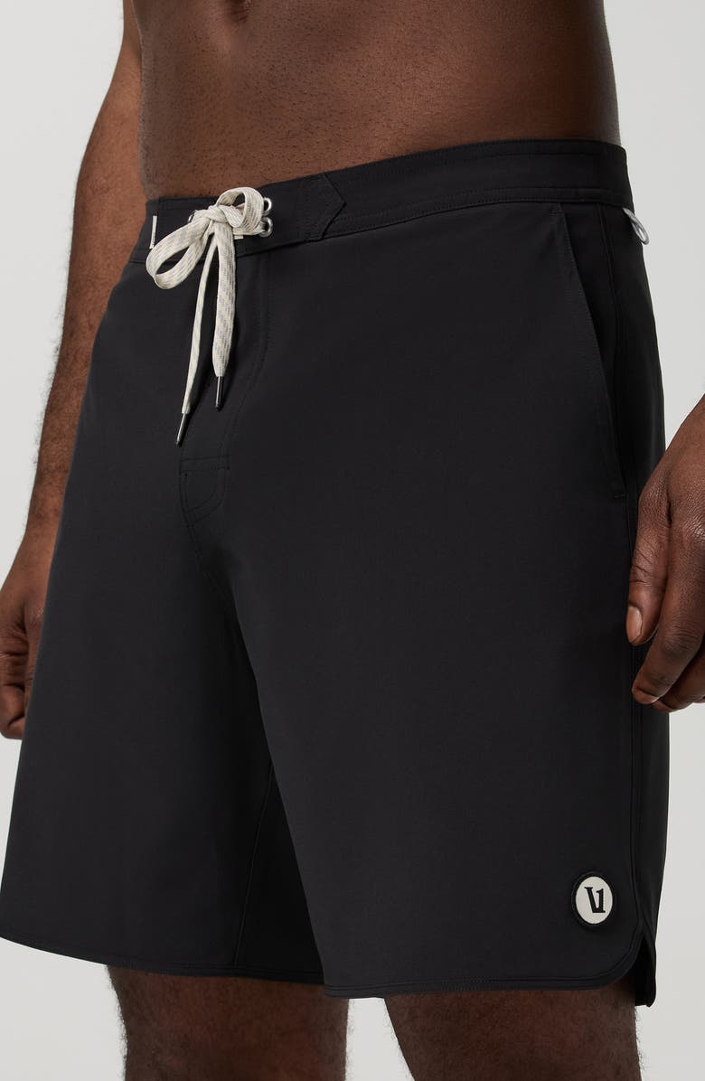 Vuori Cruise Hybrid Board Shorts, Alternate, color, Black Solid
