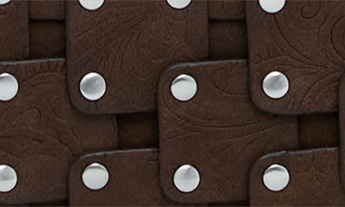 Desigual Long Studded Wallet In Brown