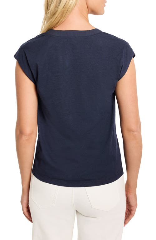 Nzt By Nic+zoe Cap Sleeve V-neck Top
