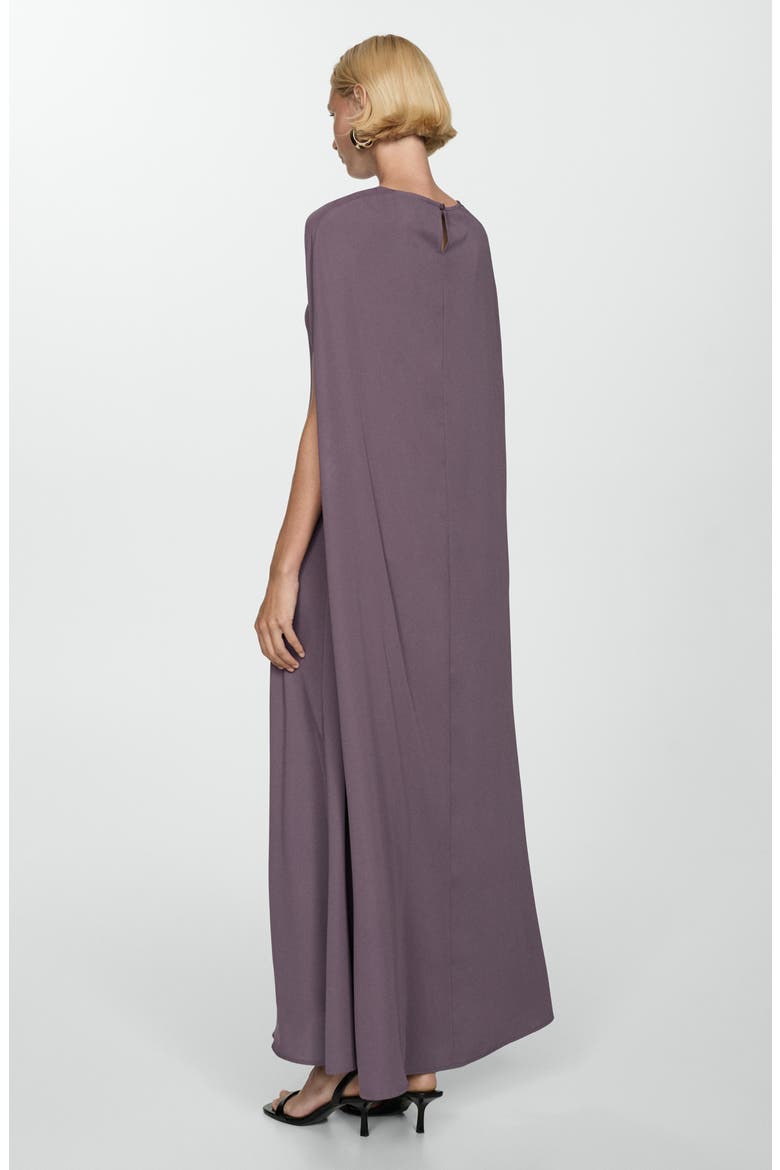 Cape Maxi Dress, Alternate, color, PLUM