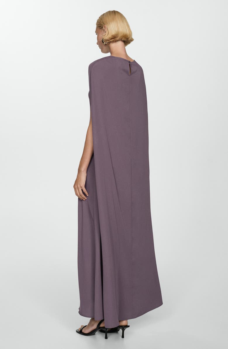 MANGO Cape Maxi Dress, Alternate, color, 