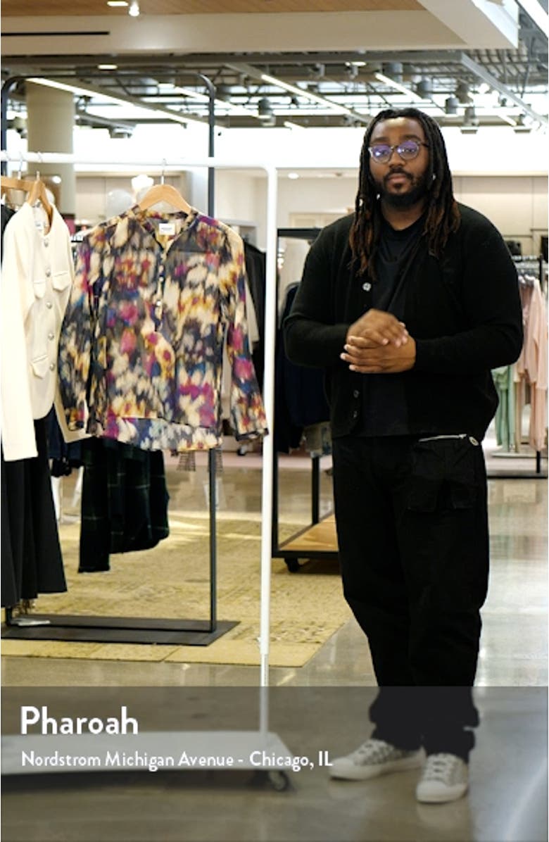 Maria Print Cotton Shirt, sales video thumbnail