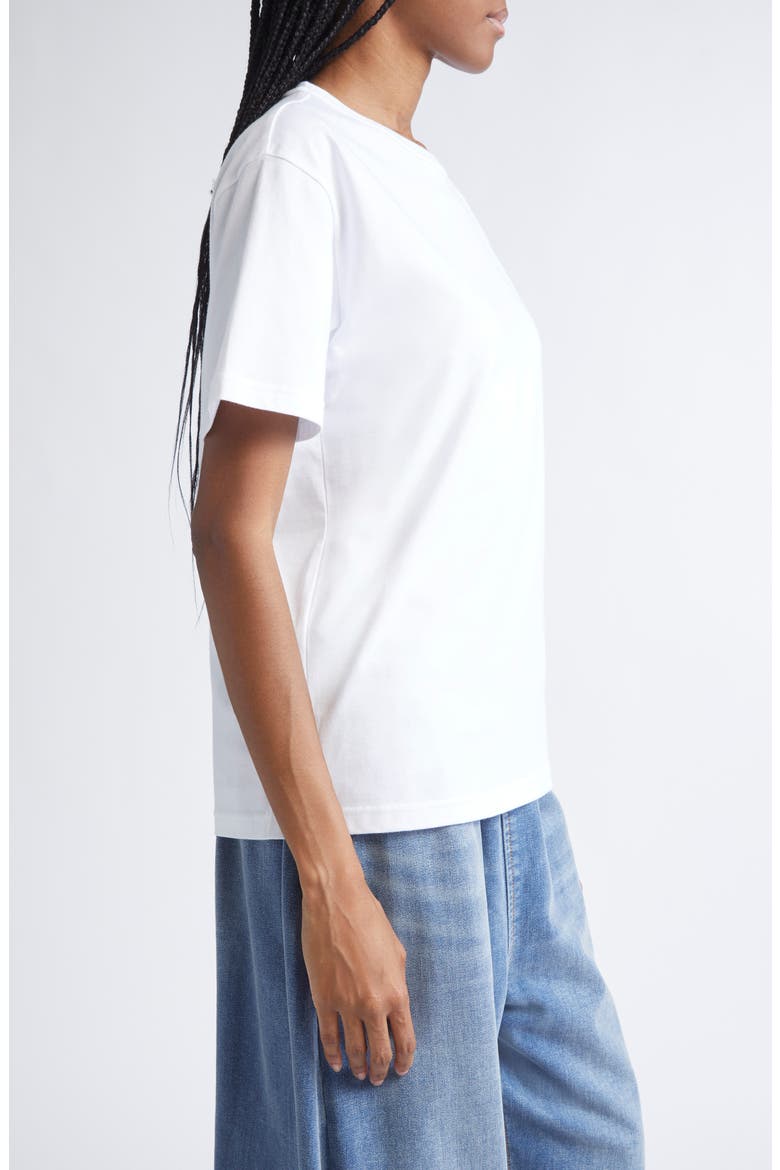 Puff Logo Cotton Jersey T-Shirt, Alternate, color, WHITE