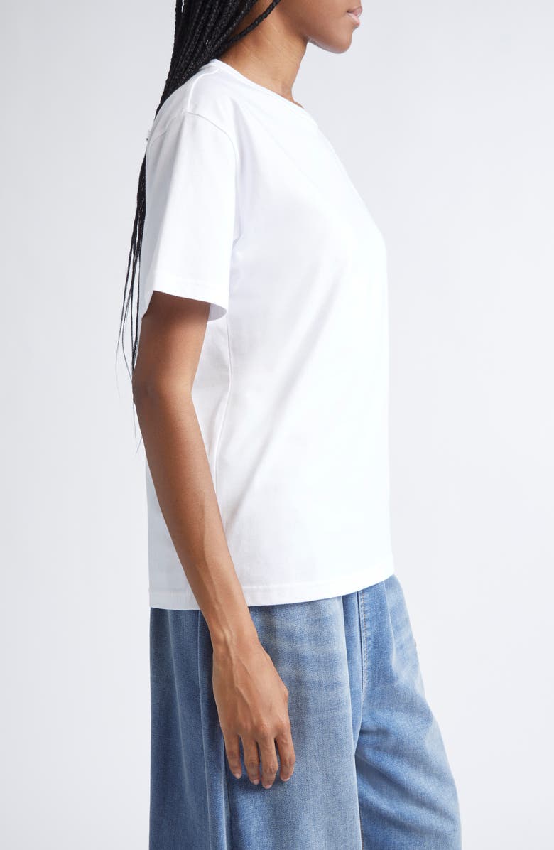 Alexander Wang Puff Logo Cotton Jersey T-Shirt, Alternate, color, White