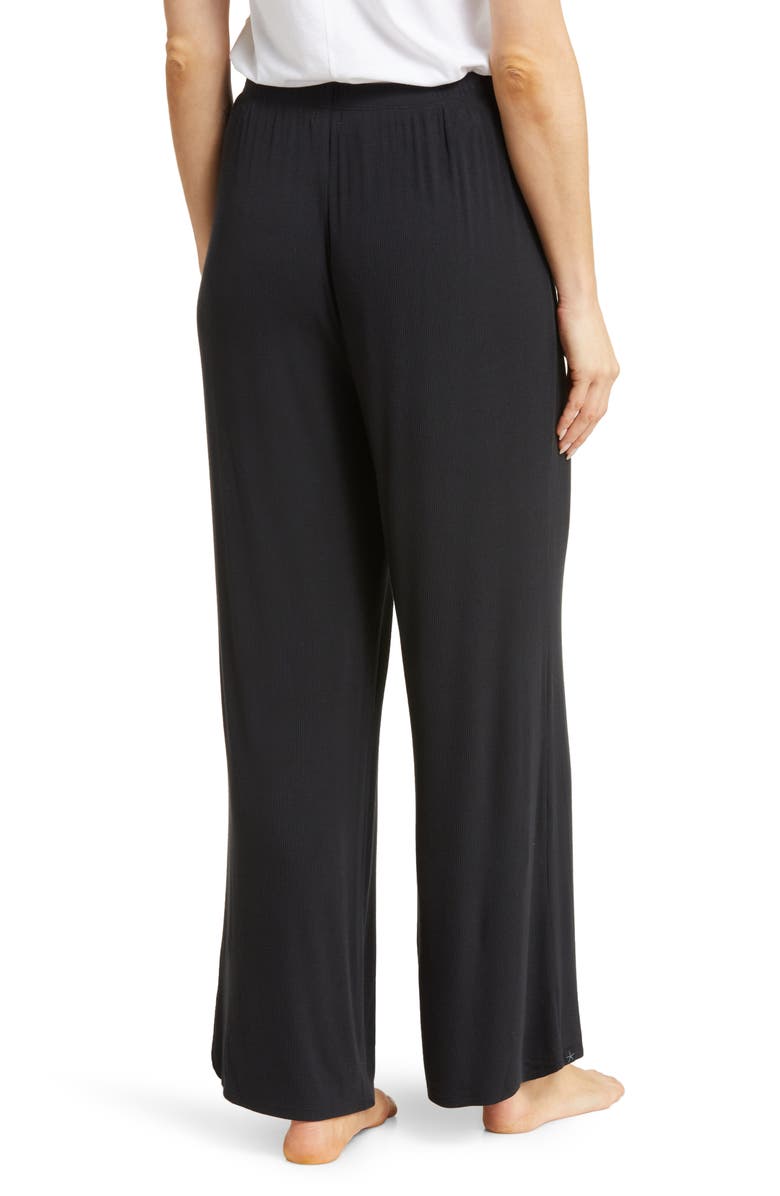 Barefoot Dreams<sup>®</sup> Ultra Soft Rib Wide Leg Pajama Pants, Alternate, color, 