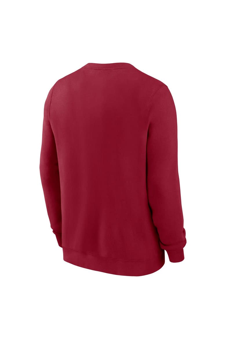 Men's Nike Cardinal Stanford Cardinal Arched Seal Pullover Sweatshirt, Alternate, color, Cardinal