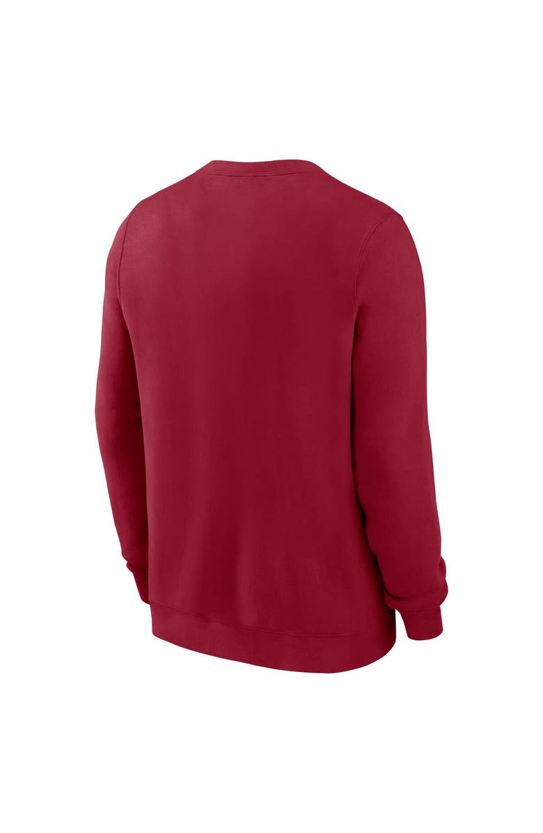 Nike Men's Nike Cardinal Stanford Cardinal Arched Seal Pullover Sweatshirt, Alternate, color, Cardinal
