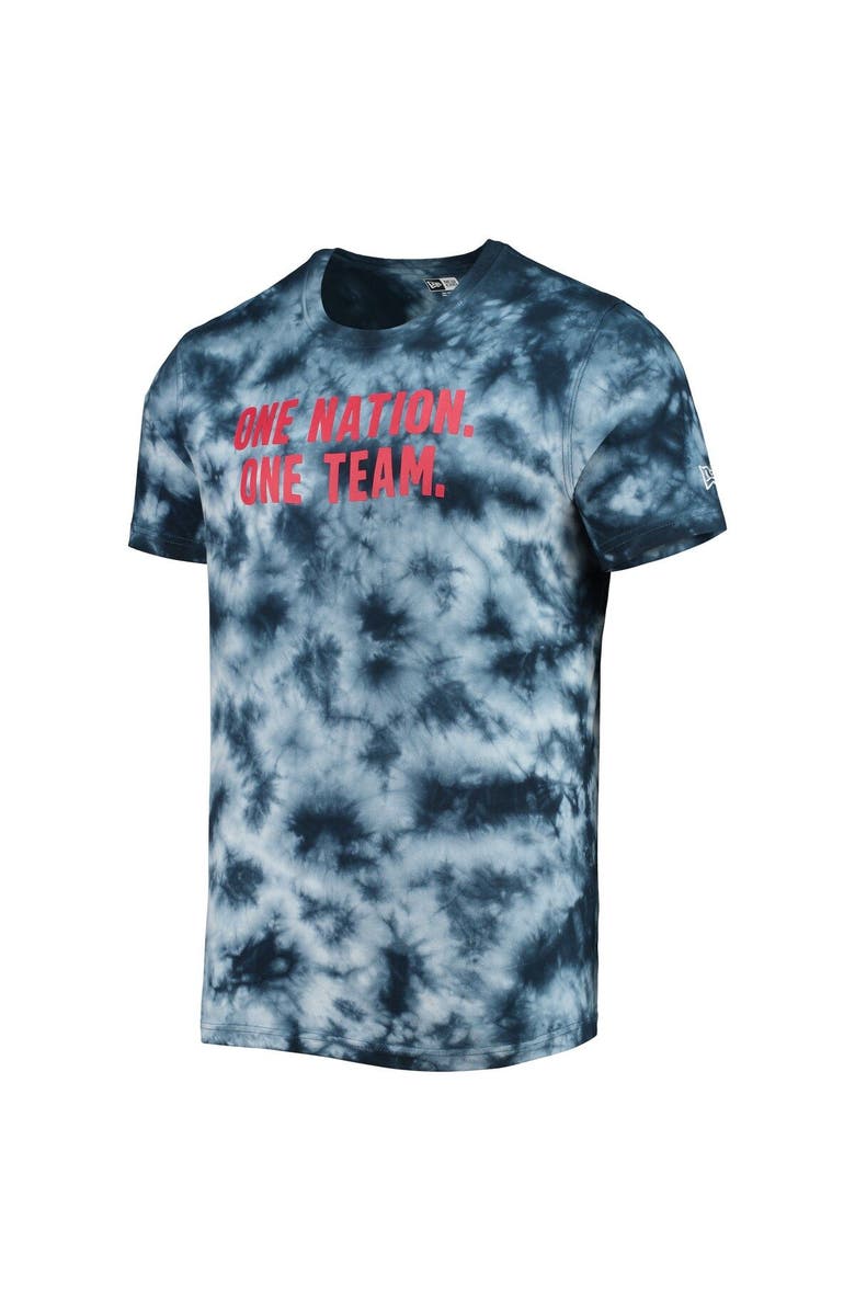 5TH AND OCEAN BY NEW ERA Men's 5th & Ocean by New Era Navy USMNT Soccer Tie-Dye T-Shirt, Alternate, color, 