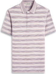 Bugatchi Wavy Stripe Cotton Polo