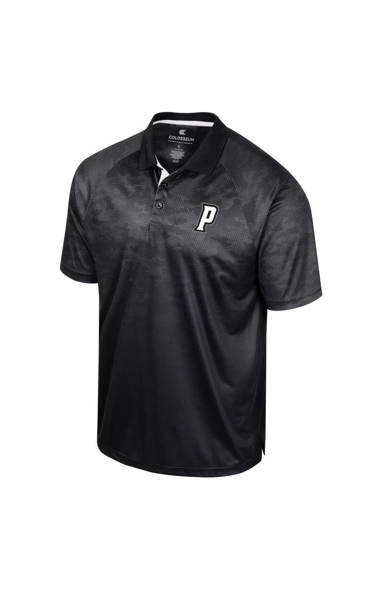 COLOSSEUM Men's Colosseum Black Providence Friars Honeycomb Raglan Polo, Alternate, color, 