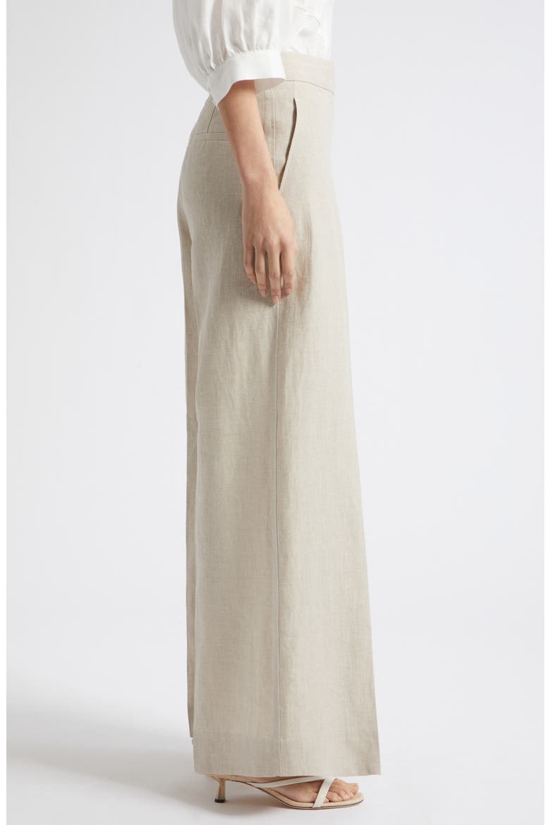 Kit Wide Leg Linen Pants, Alternate, color, NEUTRAL