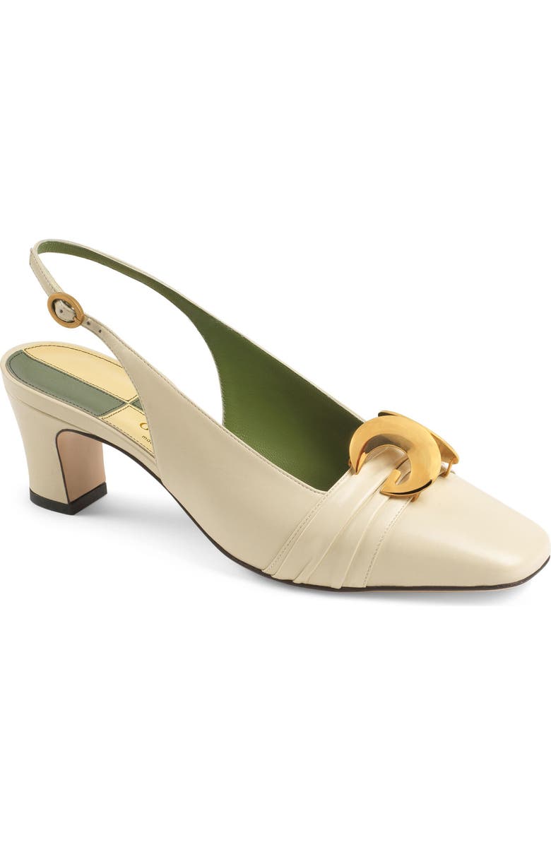 Gucci Usagi Square Toe Slingback Pump, Main, color,