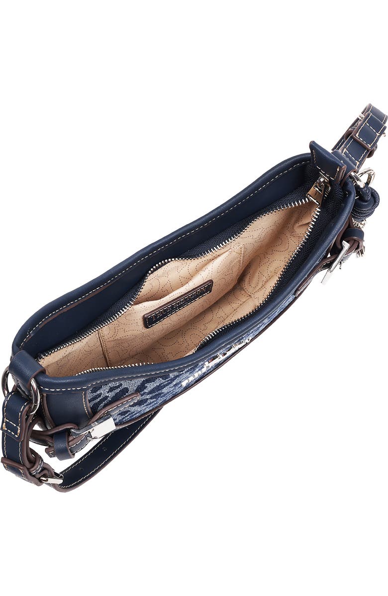 True Religion Blake Leopard Crescent Bag, Alternate, color,