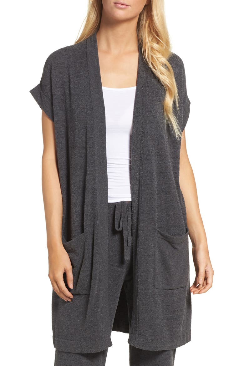 Cozychic Ultra Lite® Lounge Cardigan, Main, color, CARBON
