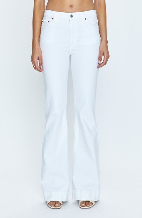 Kinsley Flare Jeans (Le Blanc)