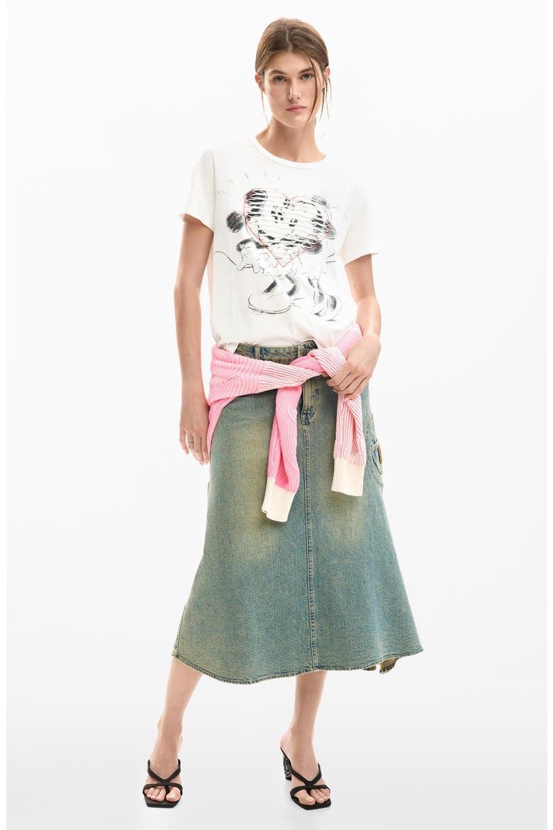 Mickey & Minnie Mouse Graphic T-Shirt, Alternate, color, WHITE