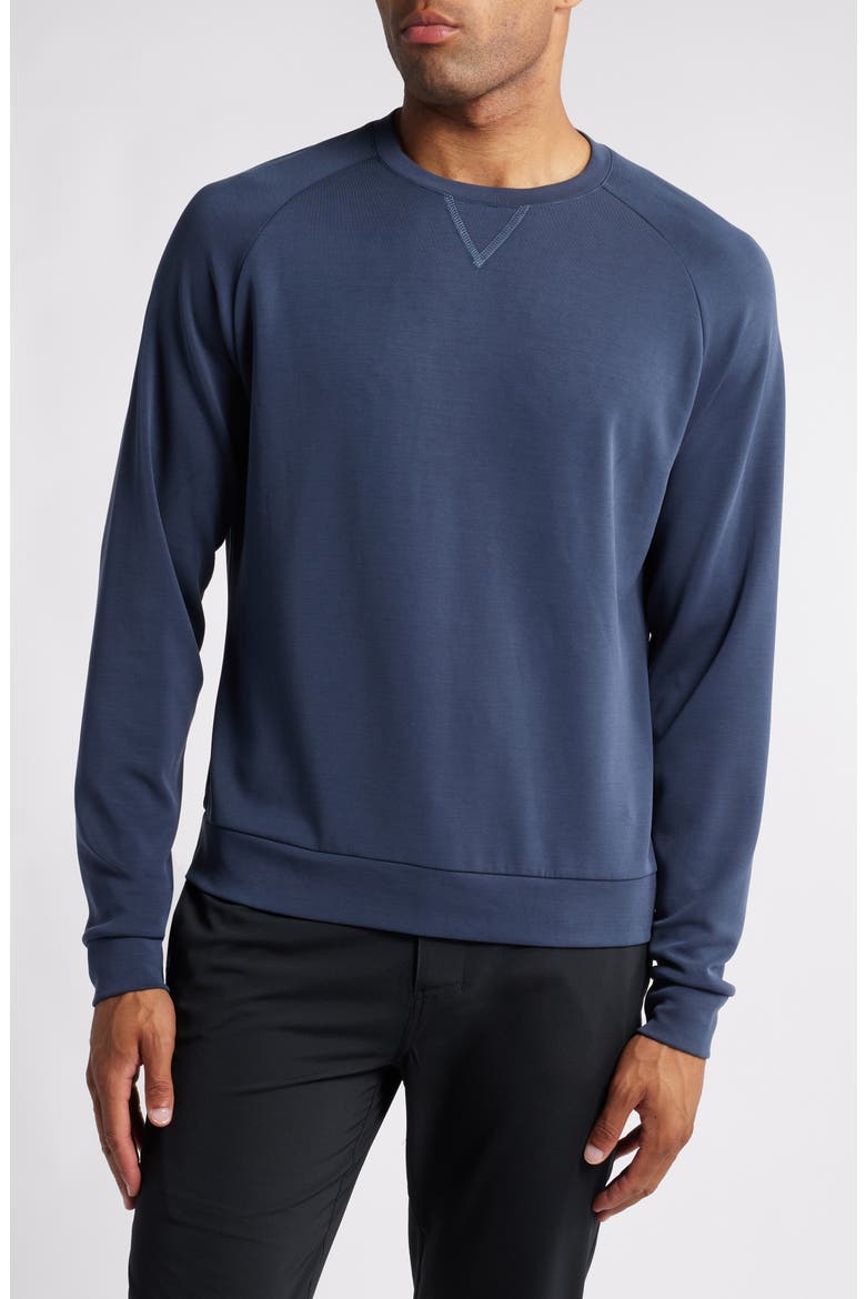Scott Barber V-Stitch Performance Crewneck Sweatshirt (Men