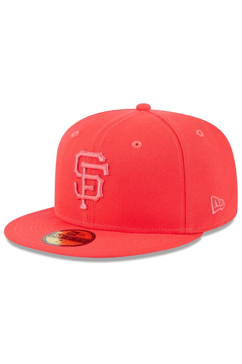 Men's New Era Red San Francisco Giants 2023 Spring Color Basic 59FIFTY Fitted Hat, Alternate, color, Red