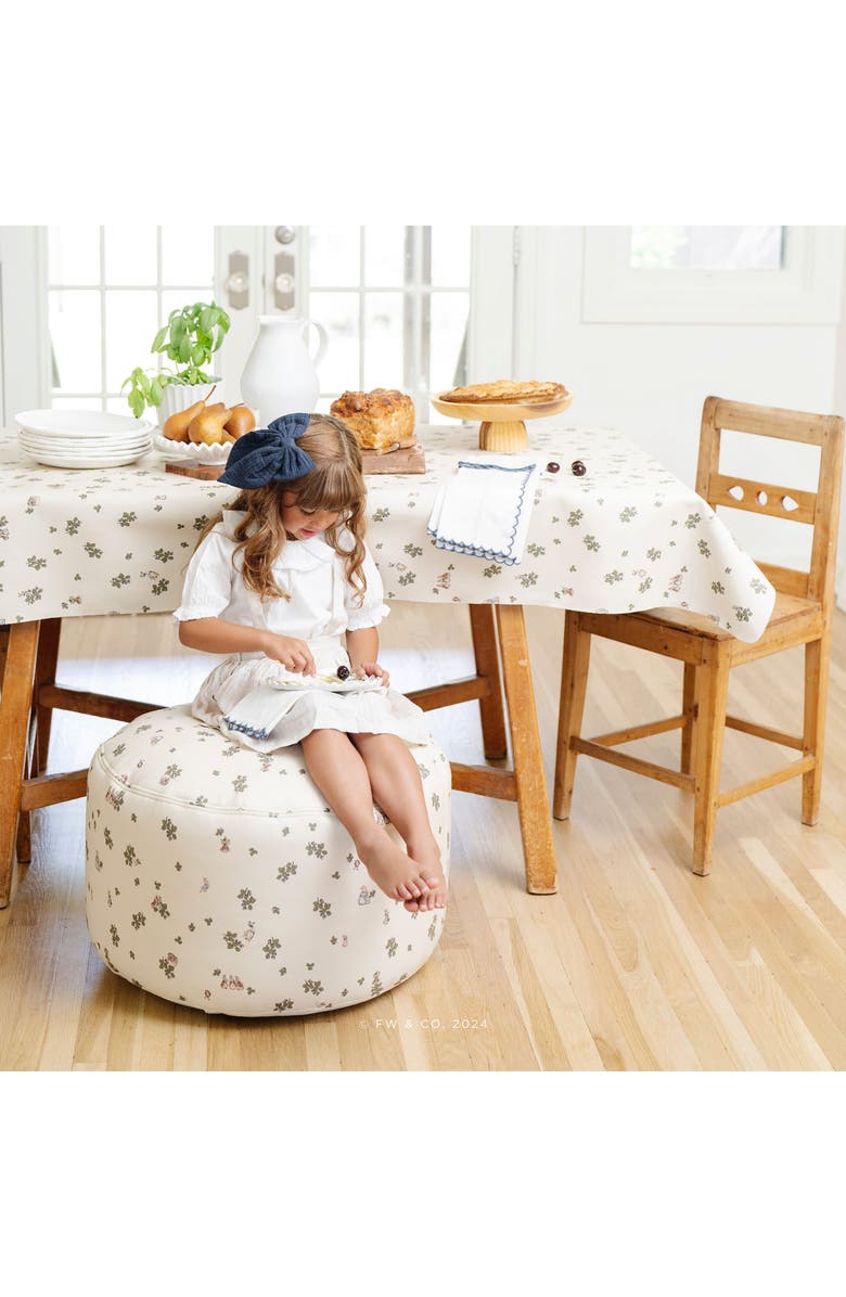 GATHRE x Beatrix Potter Circle Pouf, Alternate, color, Peter Rabbit