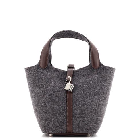 Picotin Lock Bag Felt with Leather PM