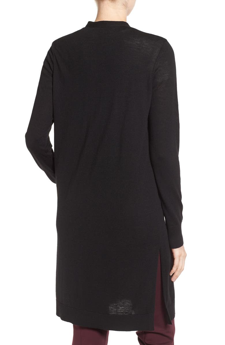 Halogen<sup>®</sup> Long Side Slit Cardigan, Alternate, color,