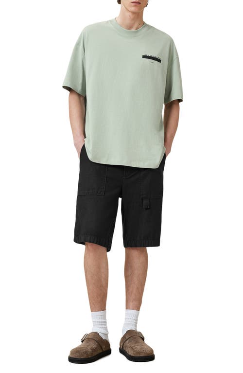 Shop Allsaints Redact Mock Neck Graphic T-shirt