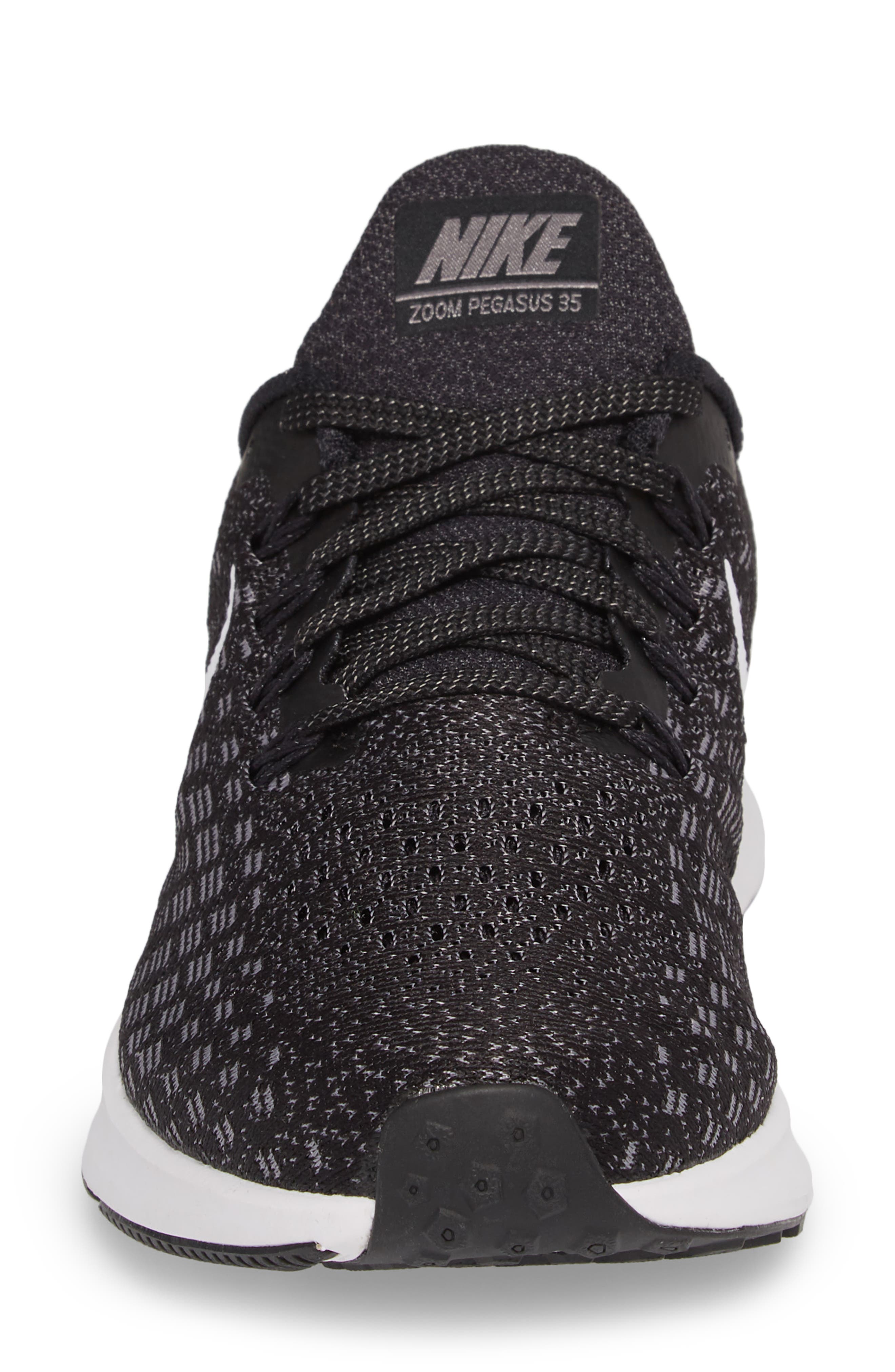 Air Zoom Pegasus 35 Running Shoe, Alternate, color, BLACK/ WHITE/ GUNSMOKE