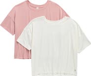 YOGALICIOUS Super Soft Deluxe 2-Pack Boxy Cropped T-Shirts