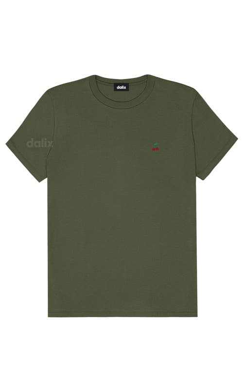 Dalix Womens Lil Cherry Jersey Tee In Green