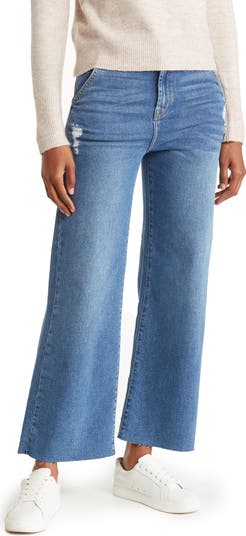 Kensie High Rise Wide Leg Denim Jeans | Nordstromrack