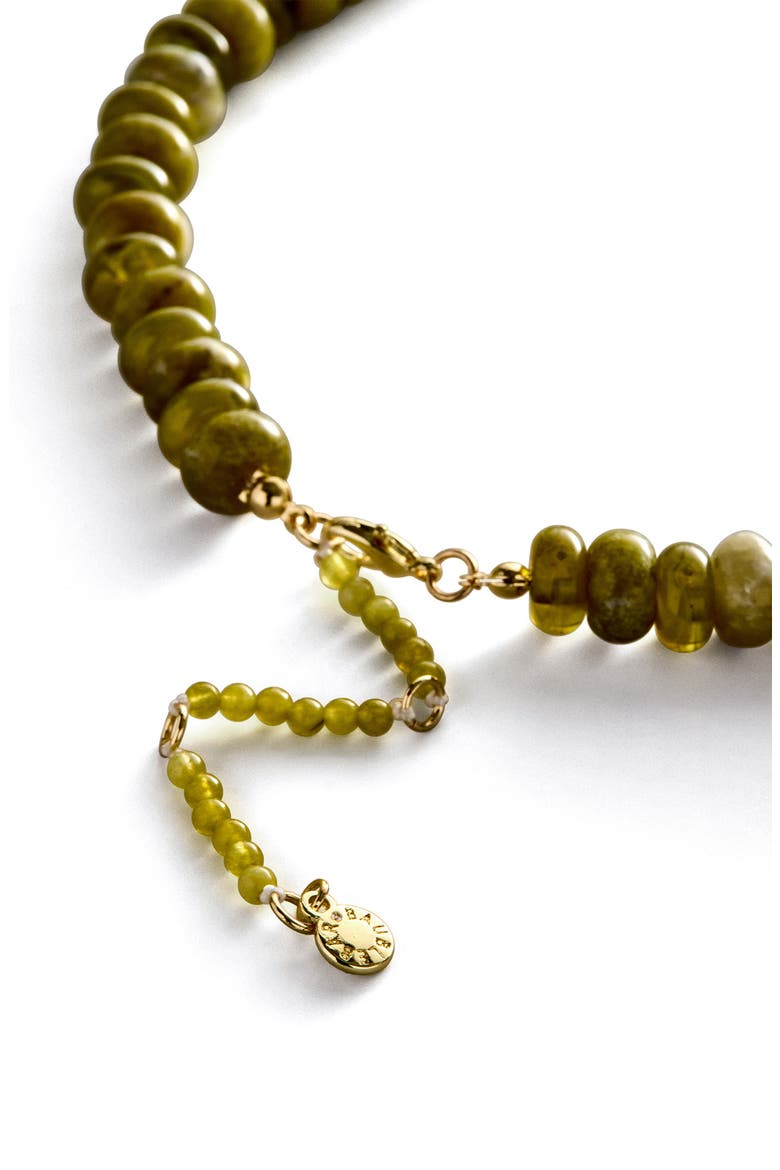 Joyce Semiprecious Stone Beaded Necklace, Alternate, color, GREEN