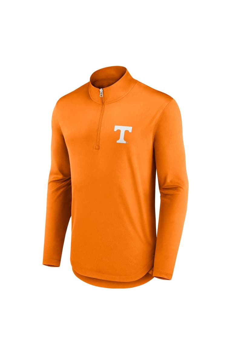 Men's Fanatics Tennessee Orange Tennessee Volunteers Quarterback Mock Neck Quarter-Zip Top, Alternate, color, Tennessee Orange