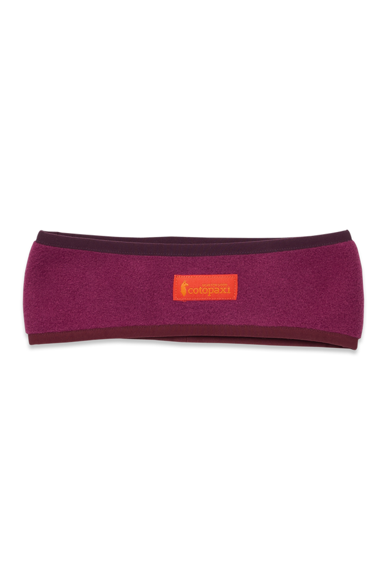 Teca Fleece Headband, Main, color, Jam