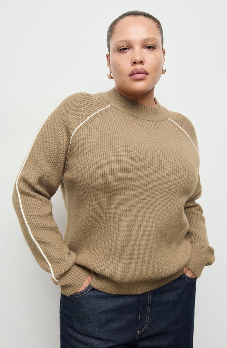 MANGO Francus Sweater, Alternate, color, Medium Brown