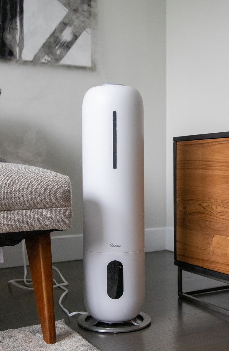 Crane Air Ultrasonic Cool Mist Tower Humidifier, Alternate, color, White