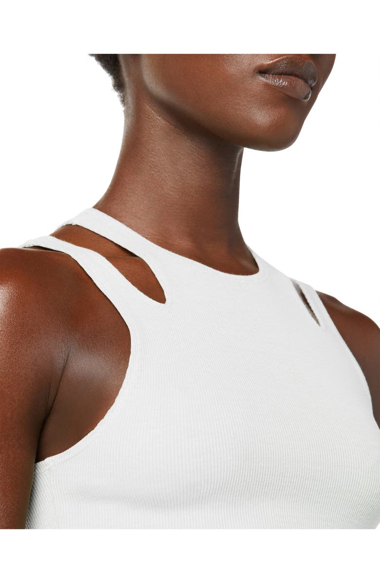 Hudson Jeans Cutout Rib Tank, Alternate, color,