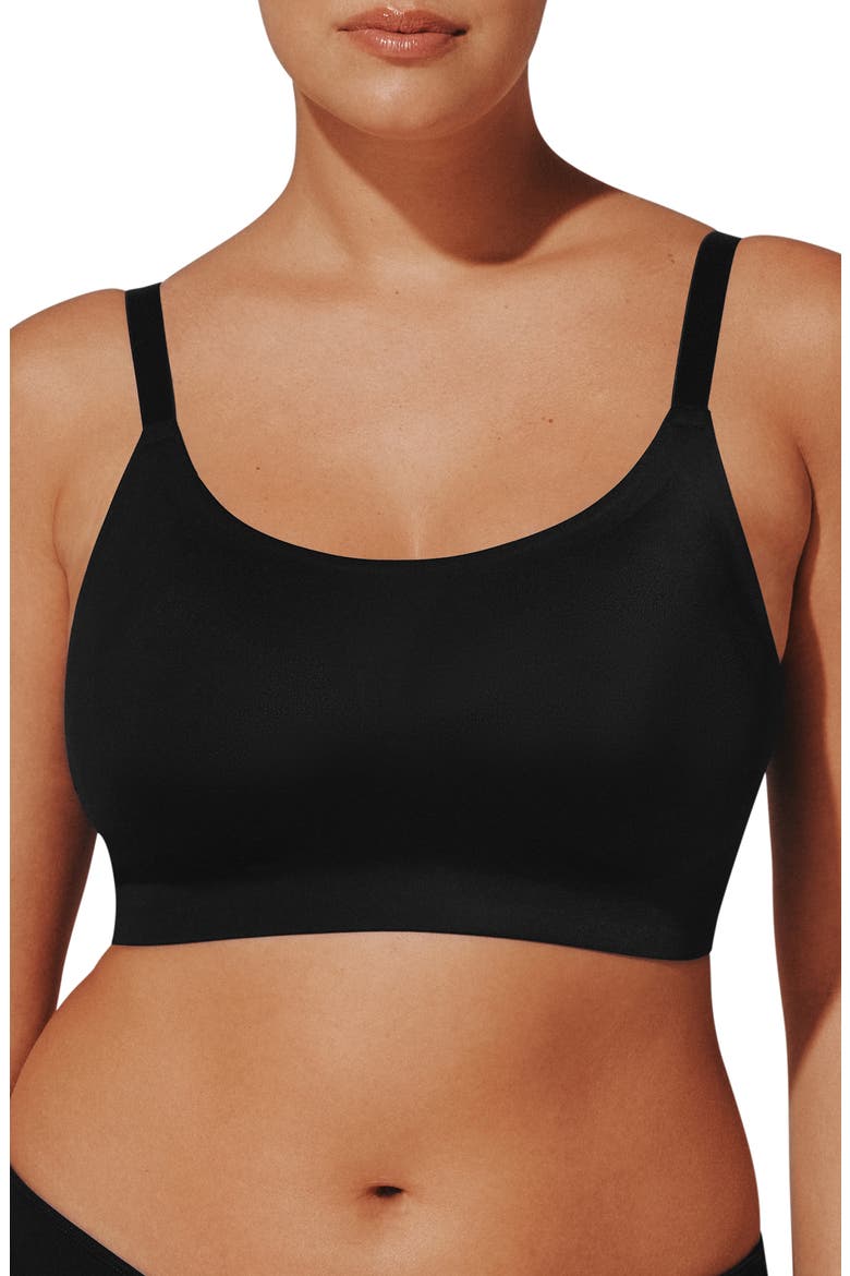 Adjustable Wireless Bra, Main, color, BLACK