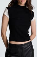 Kenneth Cole Mock Wide Rib Sweater