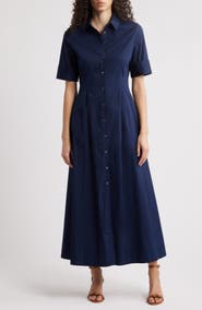 STAUD Joan A-Line Shirtdress