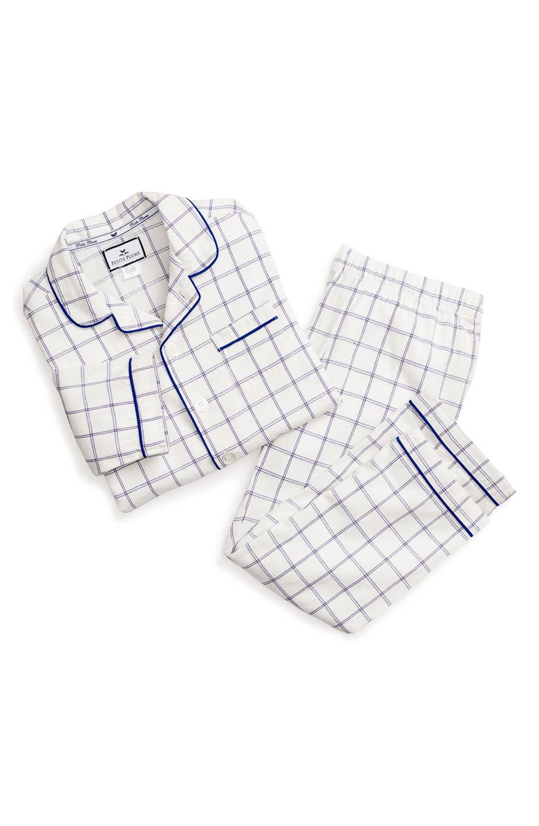 Petite Plume Kids' Nantucket Tattersall Two-Piece Pajamas, Main, color,