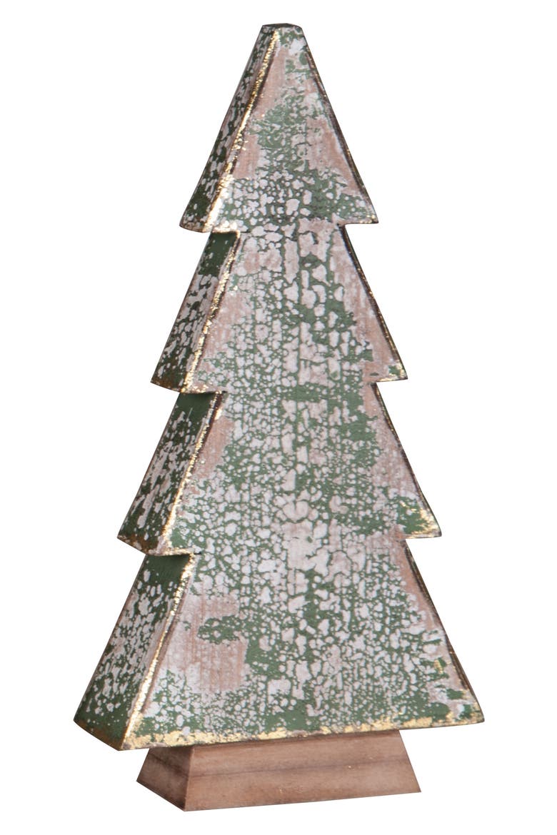 Wood Christmas Tree, Main, color, GREEN