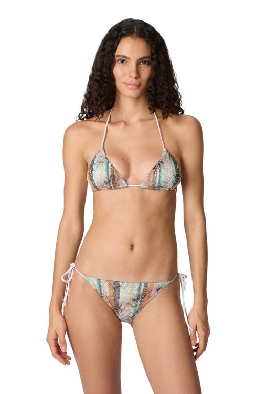 Missoni Bikini In Viscose Lamé Blend With Multi-technique Knit in Multicoloured at Nordstrom, Size 42